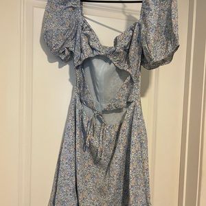 Wedding or bridal shower floral mini dress